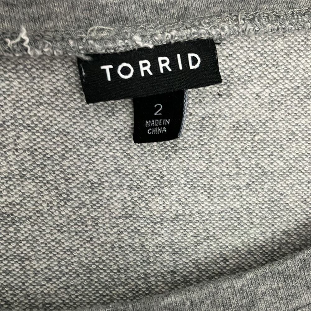 Torrid athletic stripe sweatshirt - Picture 3 of 5